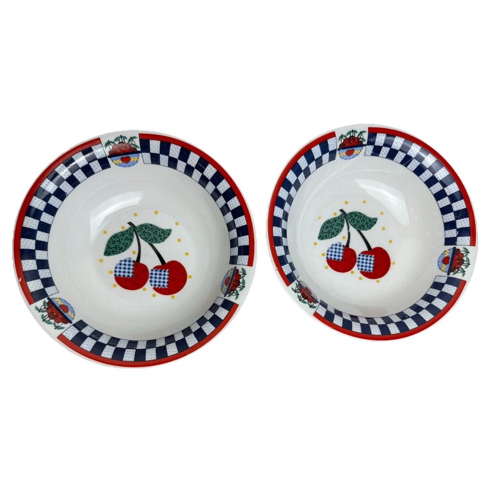 Vintage Tabletops Unlimited "Cherry" Serving Bowl 8 3/16" x 2 1/4"
